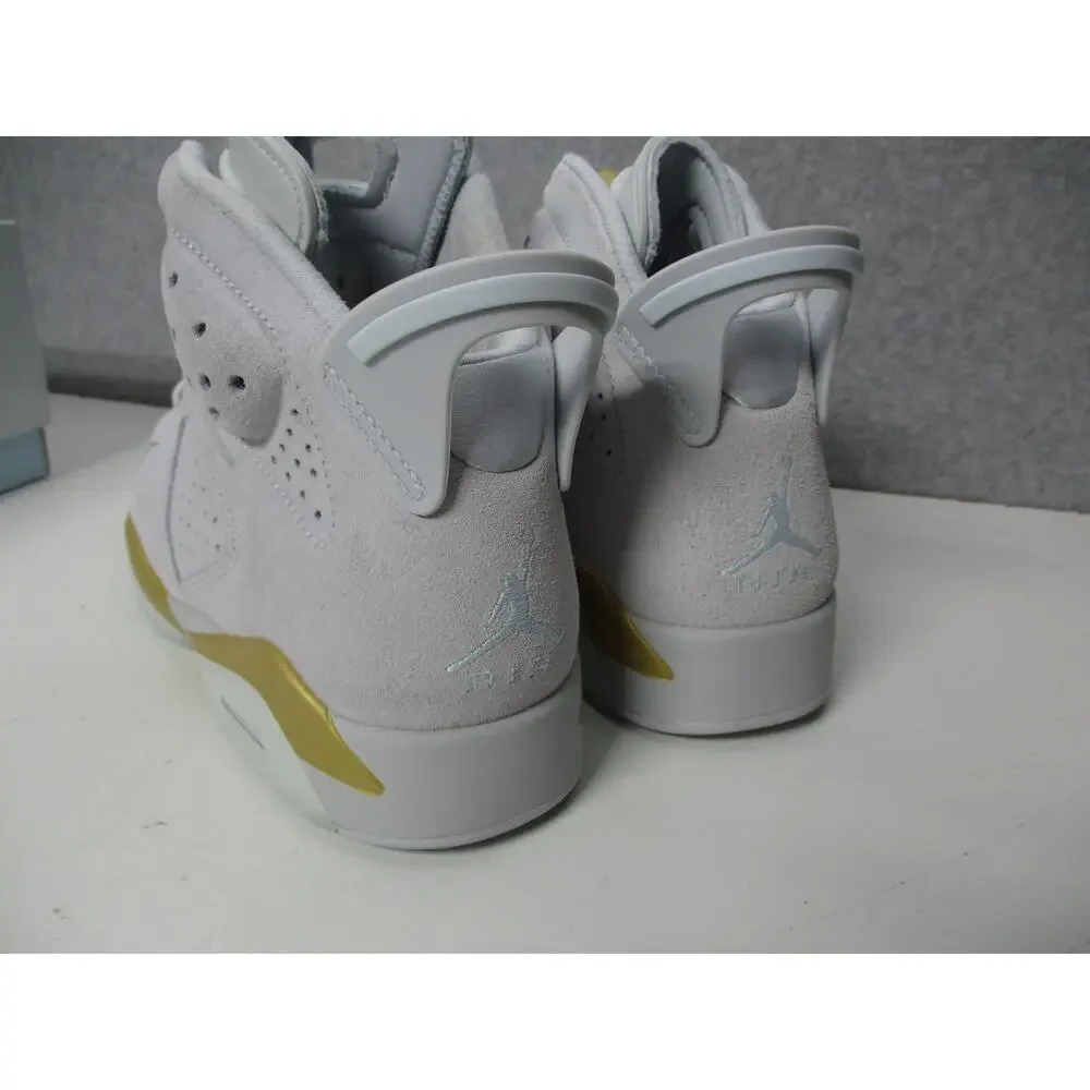 Nike Air Jordan 6 Retro Paris Olympics Platinum Glacier Shoes Blue Womens Sz 9